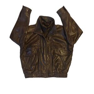 Vintage Brown Leather Jacket